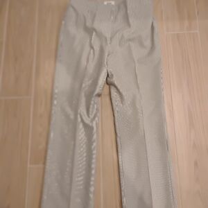 LeSuit Black And White Seersucker Pants